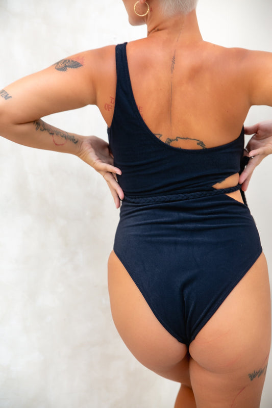 Ataris One Shoulder One-Piece ~ Latino Red