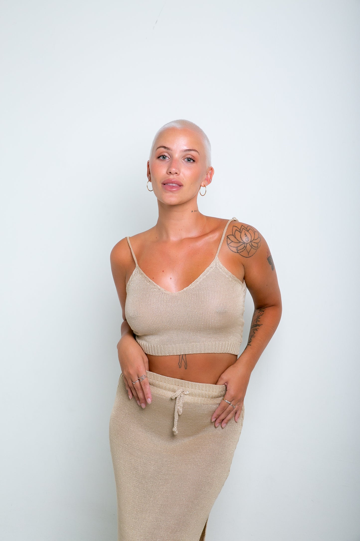 Ixchel Knit Cami ~ Gold