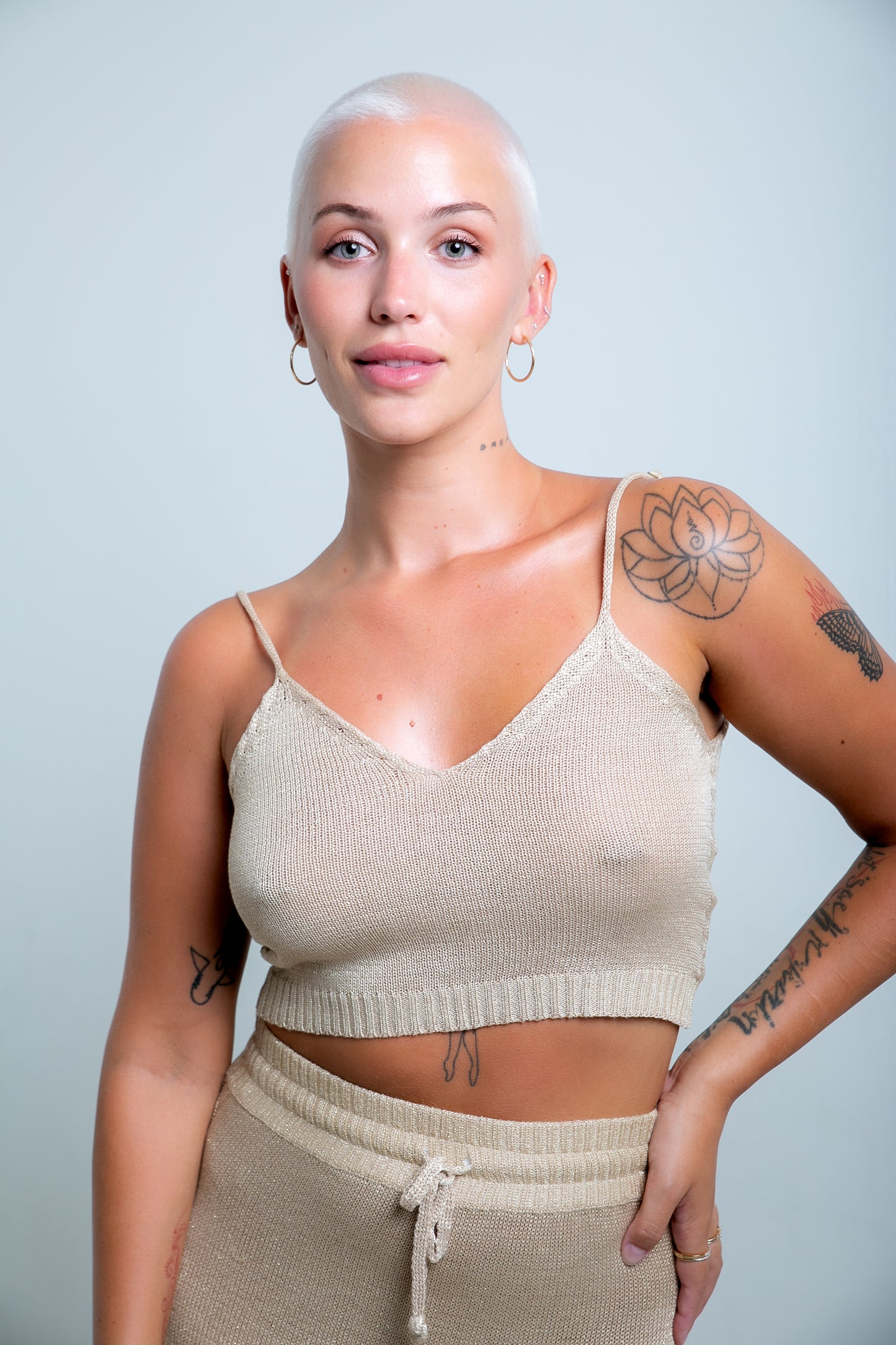 Ixchel Knit Cami ~ Gold